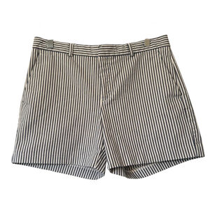 NWOT Women's Banana Republic Factory Shorts Size 6 Blue White Striped